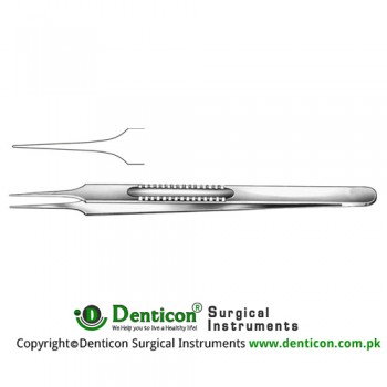 Lazar Micro Suturing Forceps Stainless Steel, 15.5 cm - 6" Tip Size 0.8 mm